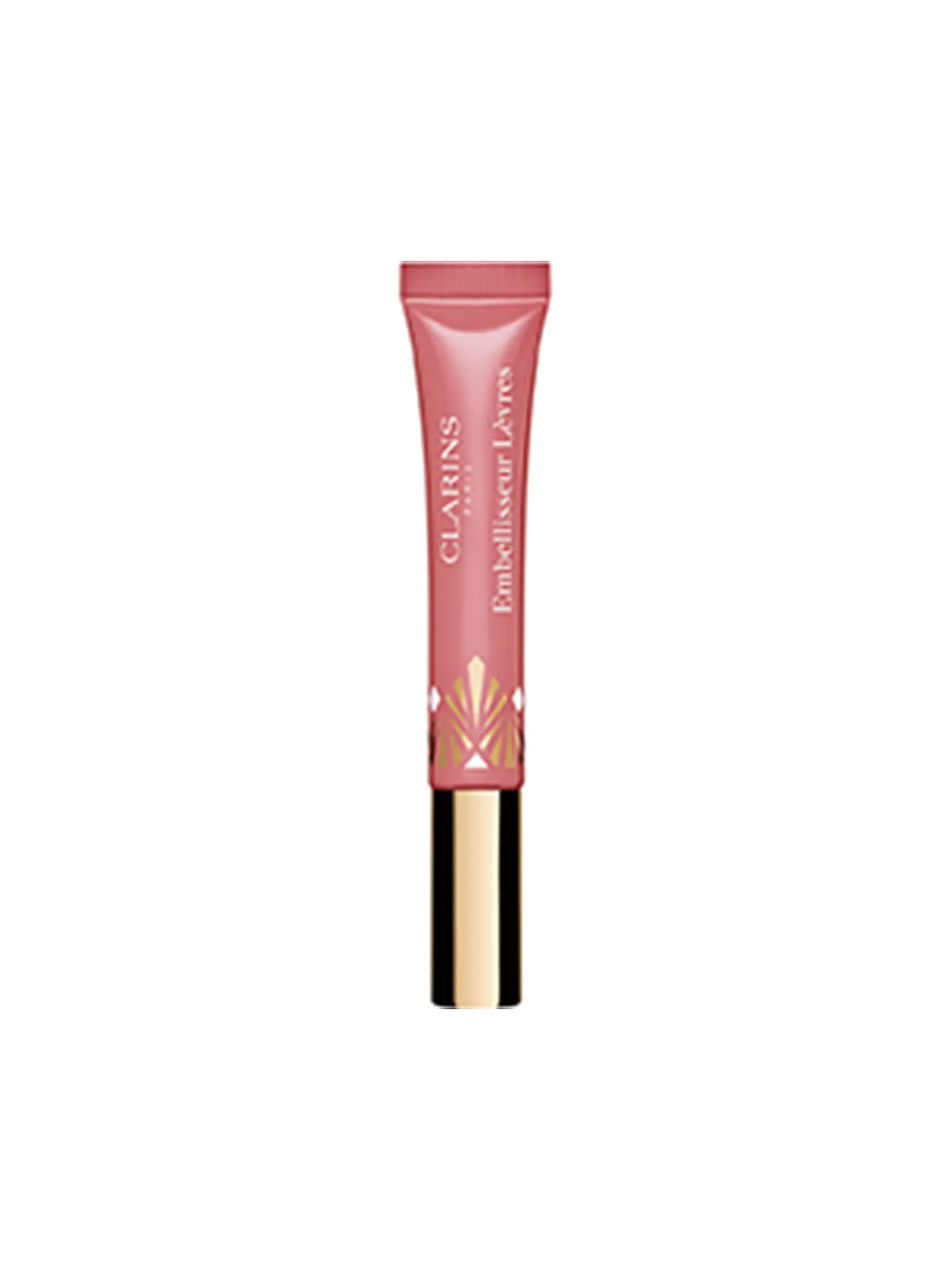 CLARINS | Eclat Minute Embellisseur Levres - Highlighter für das Lippen-Makeup (02 Apricot Shimmer) 12ml | rosa